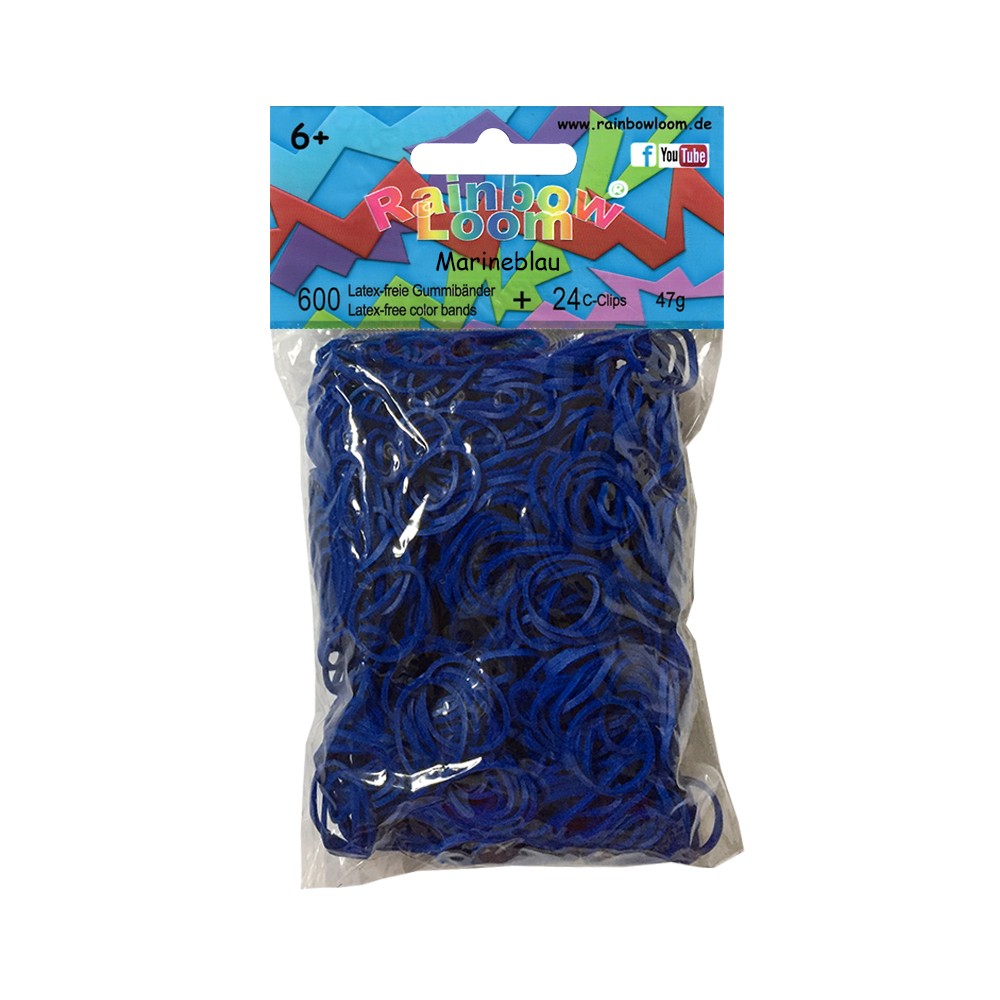 Gummibänder Marineblau