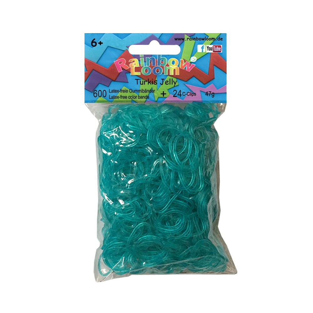 Gummibänder Türkis Jelly