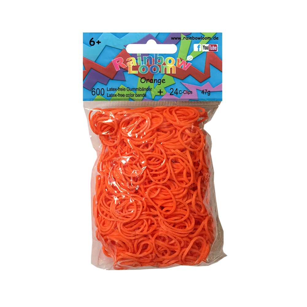 Gummibänder Orange