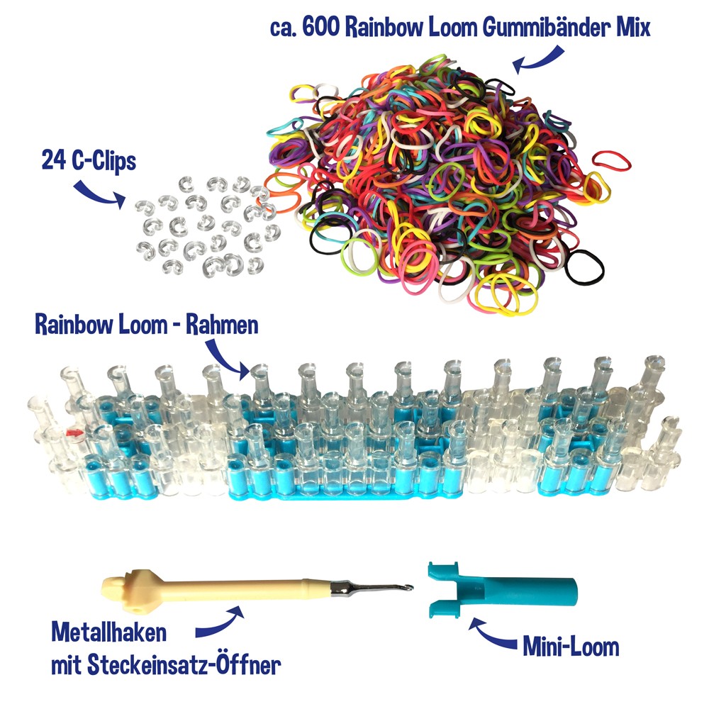 Rainbow Loom® Starter-Set mit Metallnadel