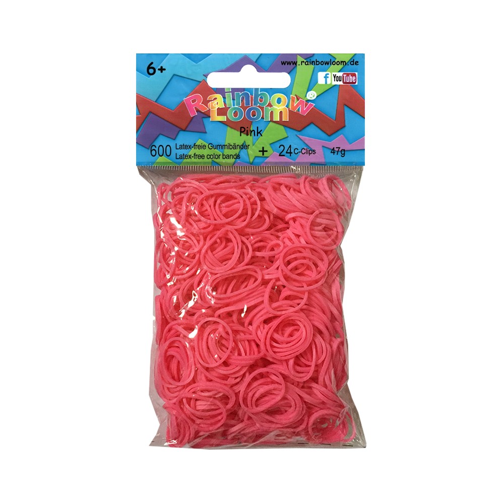 Gummibänder Pink